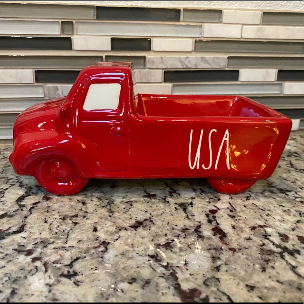 Rae Dunn Red USA truck